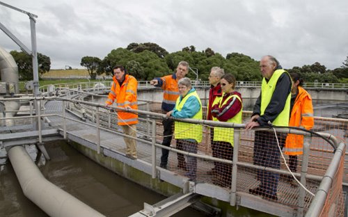 Visitors at the Māngere Wastewater Treatment Plant open day in 2017.